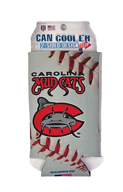 Carolina Mudcats Baseball Print Tall Boy Koozie