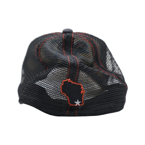 Beloit Sky Carp Camo/Black Stretch-Fit Twill Trucker SM/MD