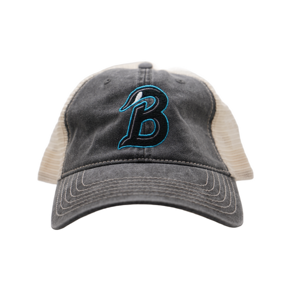 Beloit Sky Carp B Stone Trucker Hat