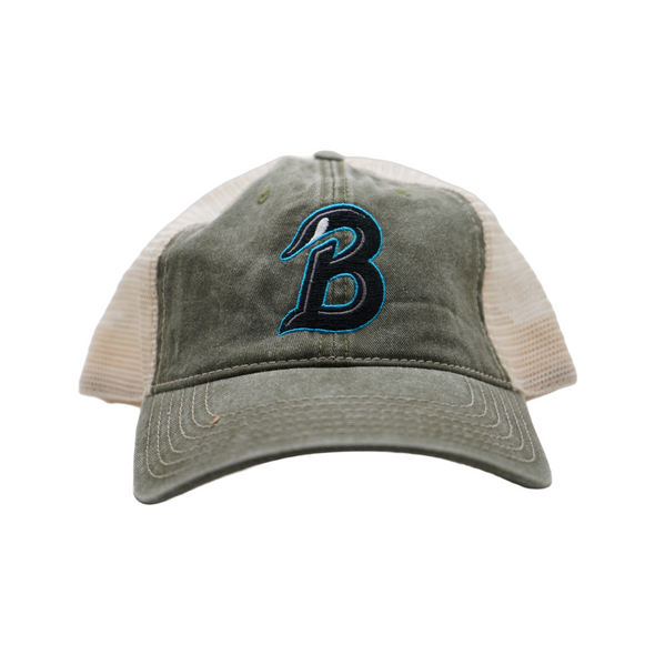 Beloit Sky Carp B Stone Trucker Hat