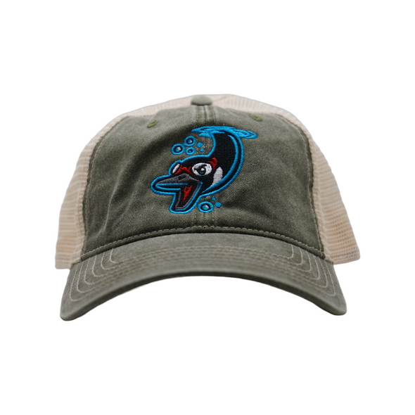 Beloit Sky Carp Road Stone Trucker Hat