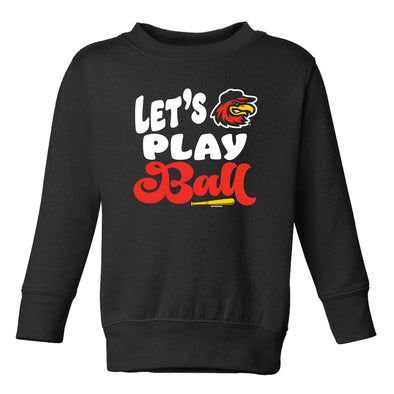 Rochester Red Wings Toddler Black Crewneck