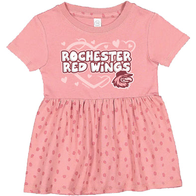 Rochester Red Wings Toddler Polka Dot Dress