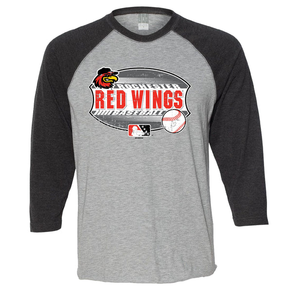 Rochester Red Wings Youth Raglan Baseball T-Shirt