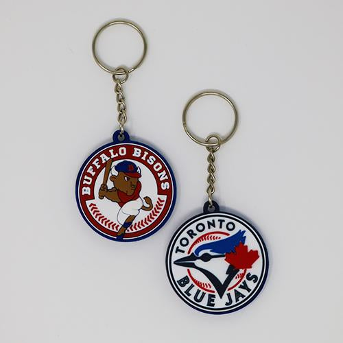 Buffalo Bisons x Toronto Blue Jays Dual Sided Affiliate Keychain