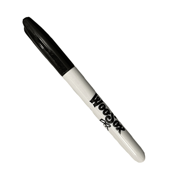 Silver WooSox Script Sharpie - 103139