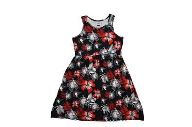 Fayetteville Woodpeckers FOCO Women's Black Floral Sun Dress