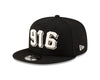 BLACK GLOW IN THE DARK SNAPBACK HAT, SACRAMENTO RIVER CATS