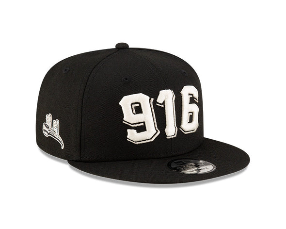 BLACK GLOW IN THE DARK SNAPBACK HAT, SACRAMENTO RIVER CATS