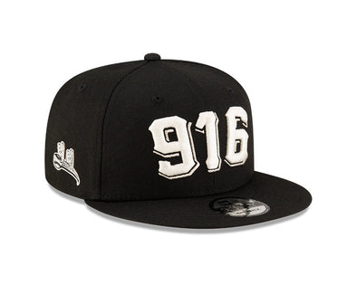 BLACK GLOW IN THE DARK SNAPBACK HAT, SACRAMENTO RIVER CATS