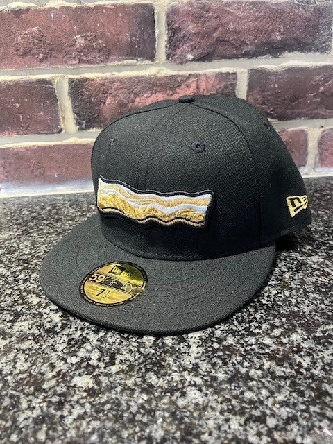 Lehigh Valley IronPigs Limited Edition Black Gold Bacon New Era 5950