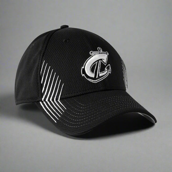 Columbus Clippers New Era Black Active Flex Fit