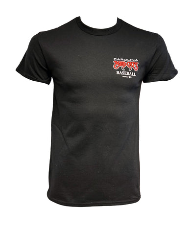 Carolina Mudcats Adult Black C Logo Tee