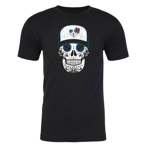 Tacoma Rainiers 108 Stitches Black Copa La Familia de Tacoma Sugar Skull Tee