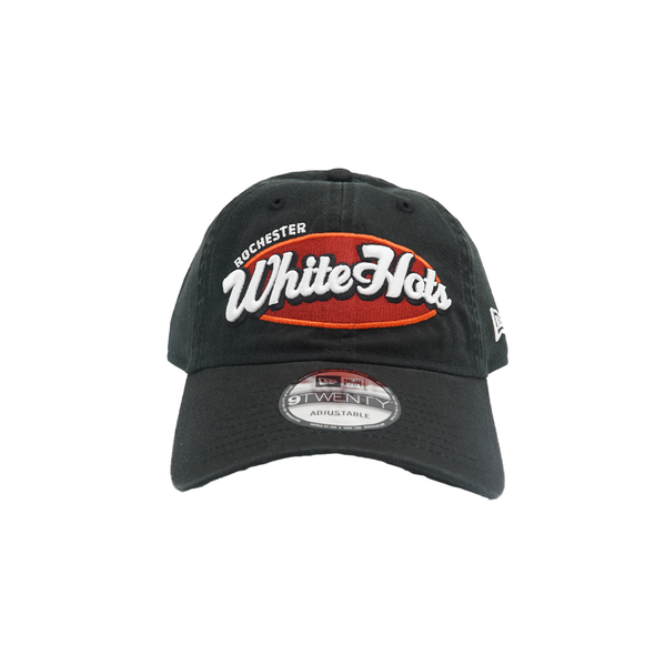 New Era Rochester White Hots Black Wordmark Cap