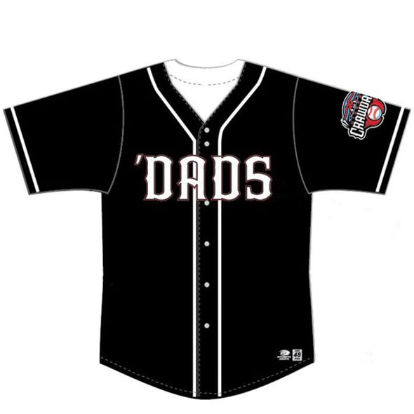 Hickory Crawdads OT Sports Game Issued Black Alternate 'Dads Mens Jersey #36