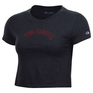 Richmond Flying Squirrels Champion Women's Core Black Baby Tee