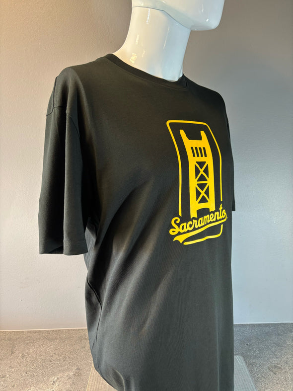 A'S SACRAMENTO PATCH TEE BLACK