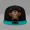 Columbus Clippers New Era On Field Black Veleros Cap