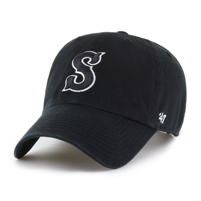 Syracuse Mets '47 Black Clean Up Adj. Cap