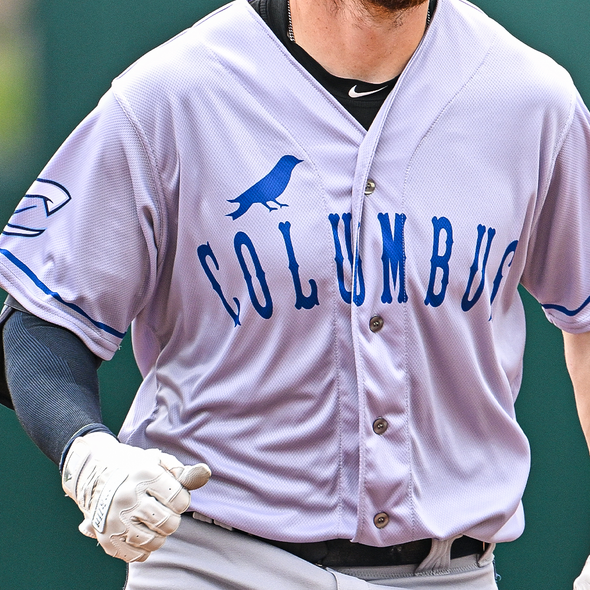 Columbus Clippers OT Sports Blue Birds Game Worn Jerseys