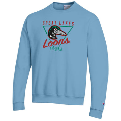Great Lakes Loons Blue Champion Crewneck