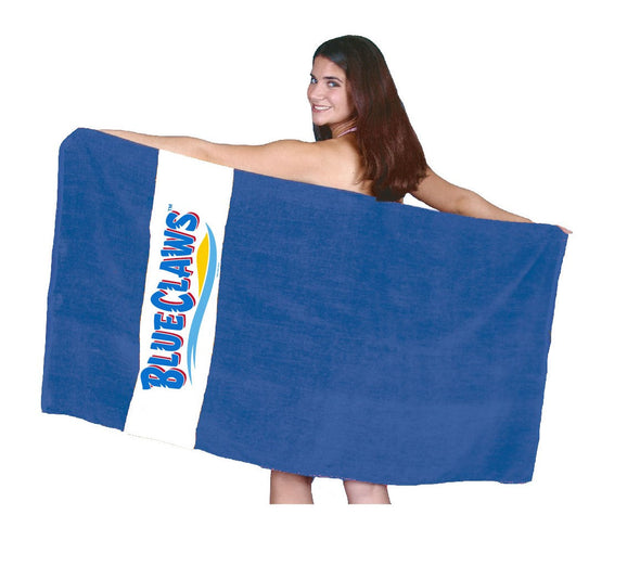 Jersey Shore BlueClaws Wordmark Beach Towel