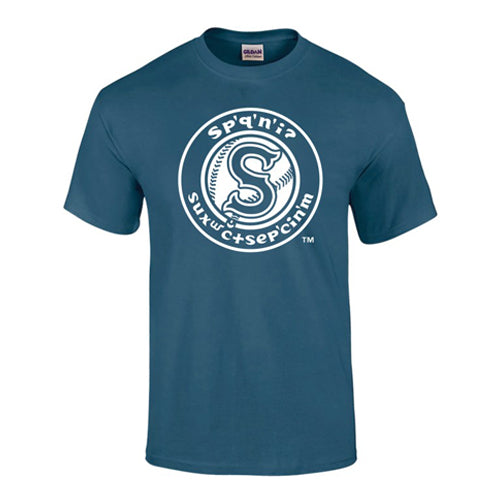 Spokane Indians Blue Dusk Salish Logo T-shirt