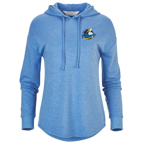 Myrtle Beach Pelicans Boxercraft Ladies Blue Heather Dream Hood