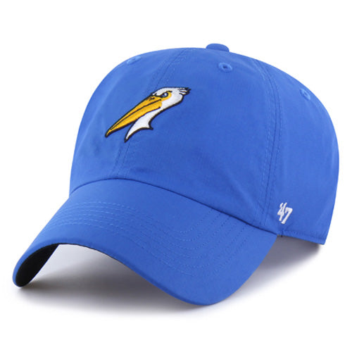 Myrtle Beach Pelicans 47 Brand Blue Raz Alternate brrr Clean Up