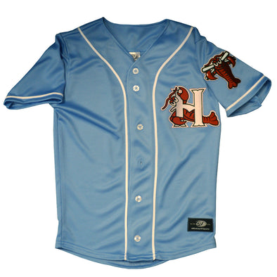 Hickory Crawdads OT Sports Alternate Blue Youth Jersey