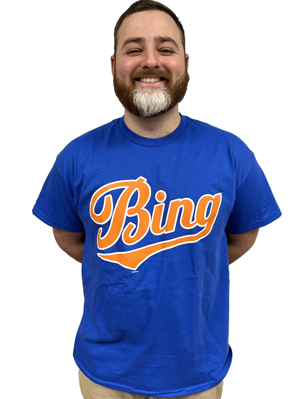 BRP New!  Adult Royal Blue "Bing" 100% Cotton T-Shirt