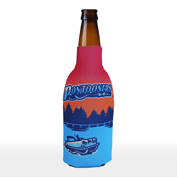 Great Lakes Pontooners Sunset Zipper Bottle Koozie