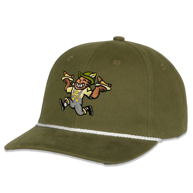 Brats Olive Adjustable Cord Hat