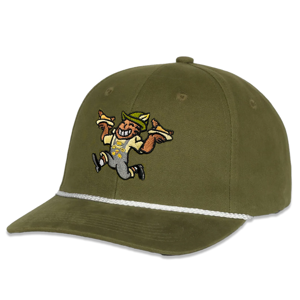 Brats Olive Adjustable Cord Hat