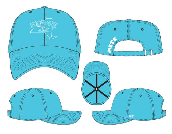 Syracuse Mets Ladies Bright Side Clean Up Adj. Cap