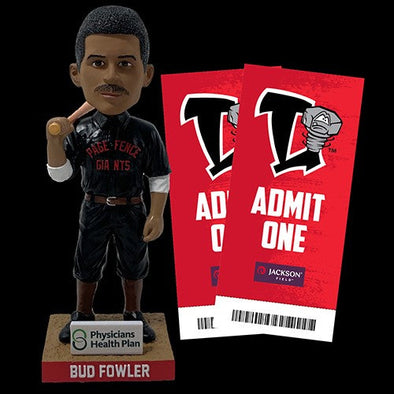 Lansing Lugnuts Bud Fowler Bobble-head Package