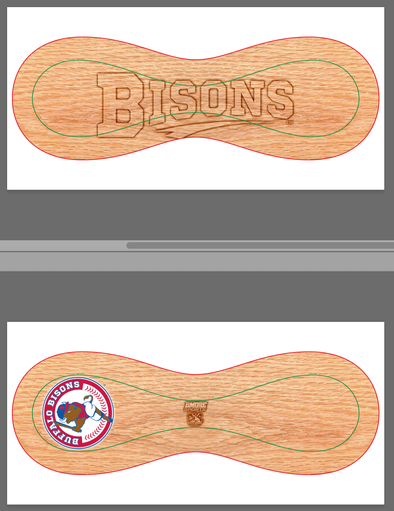 Buffalo Bisons Batter Up Designer Baseball