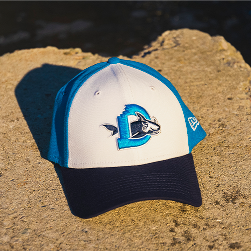 Durham Bulls New Era 2023 Official Bullsharks 3930 Stretch Fit Cap