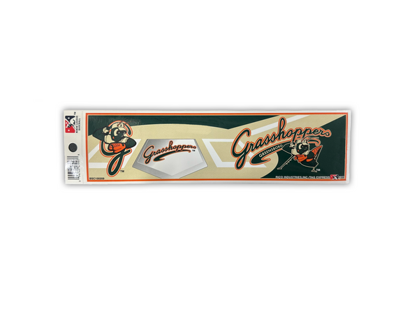 Greensboro Grasshoppers Bumper Sticker - Plate