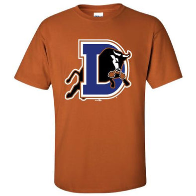 Durham Bulls Burnt Orange D Logo Tee