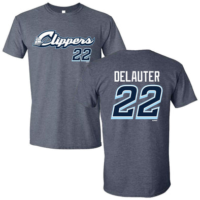 Columbus Clippers Bimm Ridder Adult Chase DeLauter Player Tee