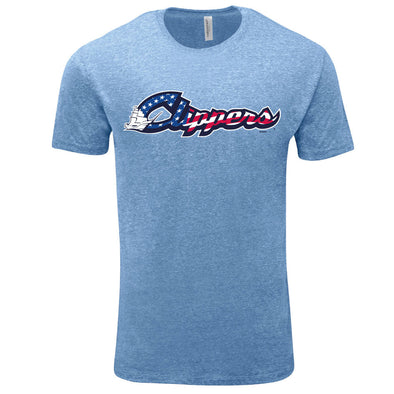 Columbus Clippers Bimm Ridder Adult Stars and Stripes Flag Tee