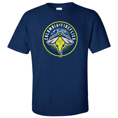 Columbia Fireflies Youth Navy Primary Tee