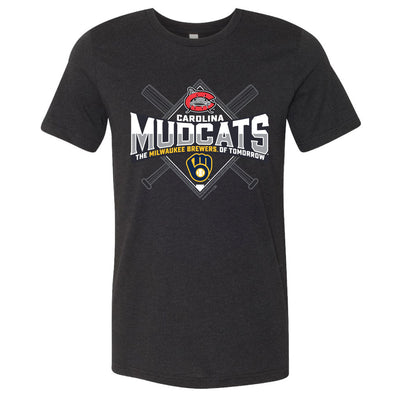 Carolina Mudcats Black Phowear Premium Heather Tee