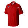 Hickory Crawdads Red PFG Tamiami Columbia Shirt