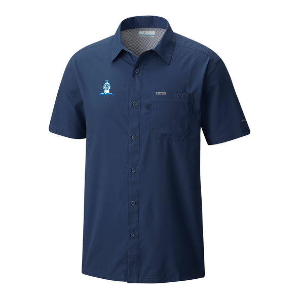Columbia Slack Tide in Collegiate Navy with Biloxi Lighthouse