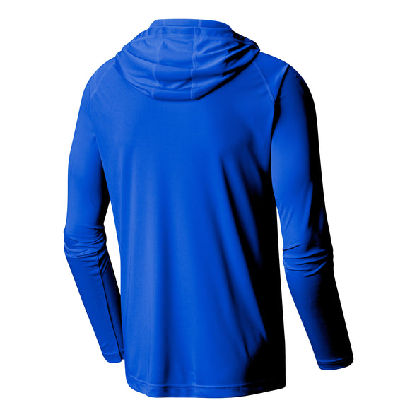 Columbia PFG Terminal Tackle Hoodie in Royal with Shuckers Home Logo