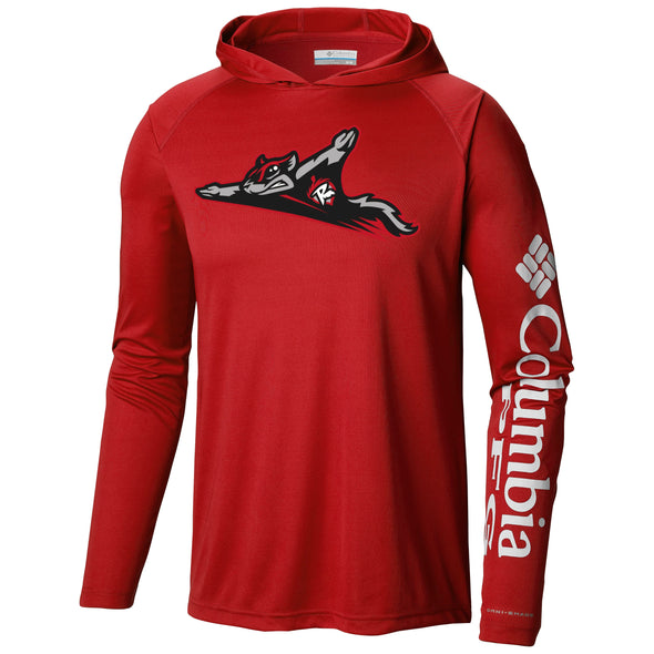 Richmond Flying Squirrels Columbia PFG Full Logo LS Hoodie