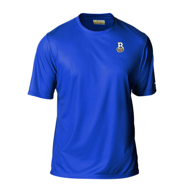 Columbia PFG Terminal Tackle Short Sleeve Shirt in Royal with Home Logo